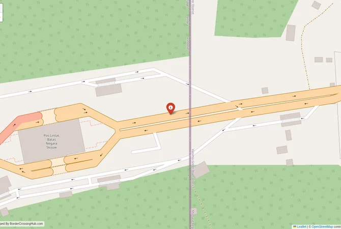 Visual guide to Papua New Guinea terrestrial border crossings and frontier checkpoints