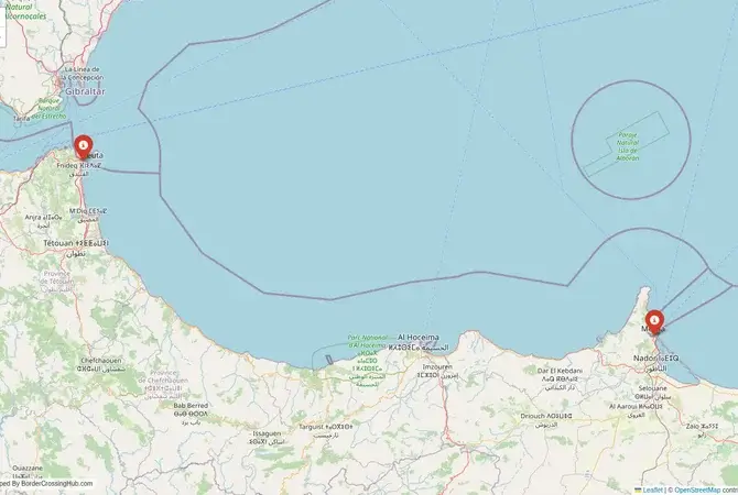 Visual guide to Morocco terrestrial border crossings and frontier checkpoints