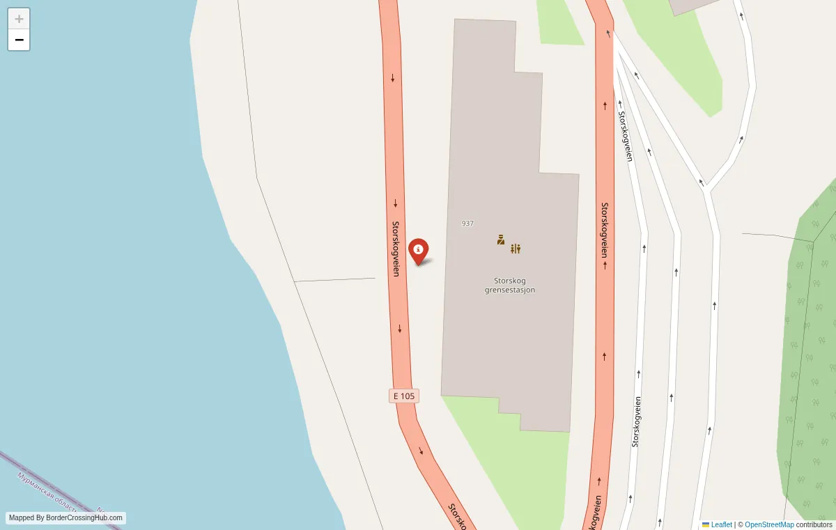 Visual guide to Norway terrestrial border crossings and frontier checkpoints