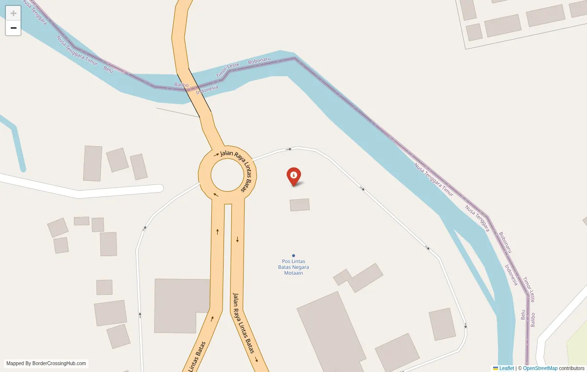 Visual guide to Timor-Leste terrestrial border crossings and frontier checkpoints