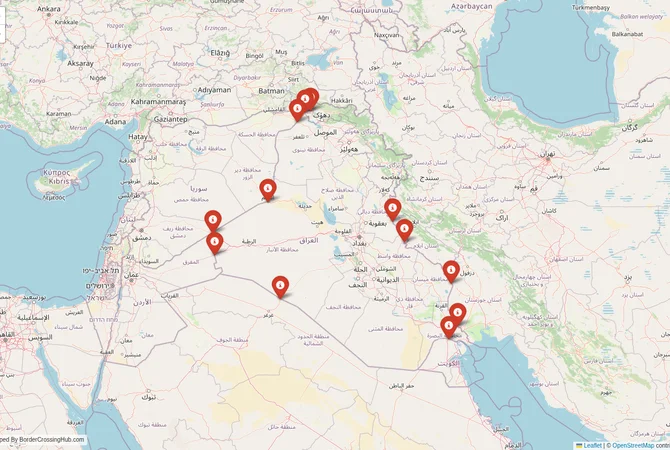 Visual guide to Iraq terrestrial border crossings and frontier checkpoints