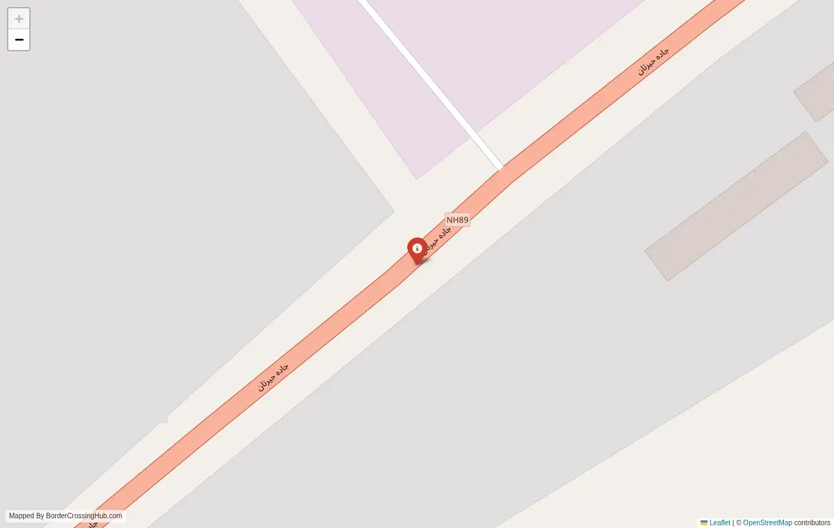 Map overview of border crossings