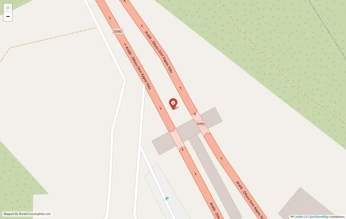 Map overview of border crossings