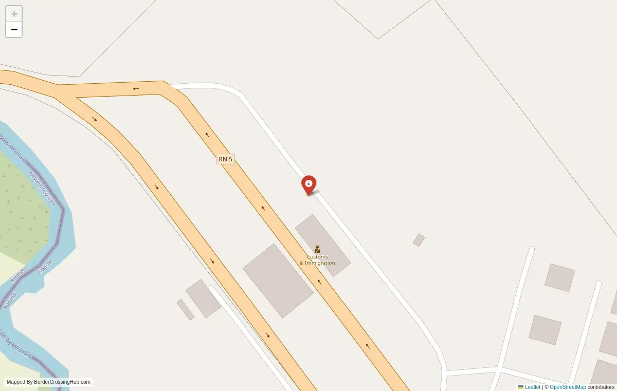 Map overview of border crossings