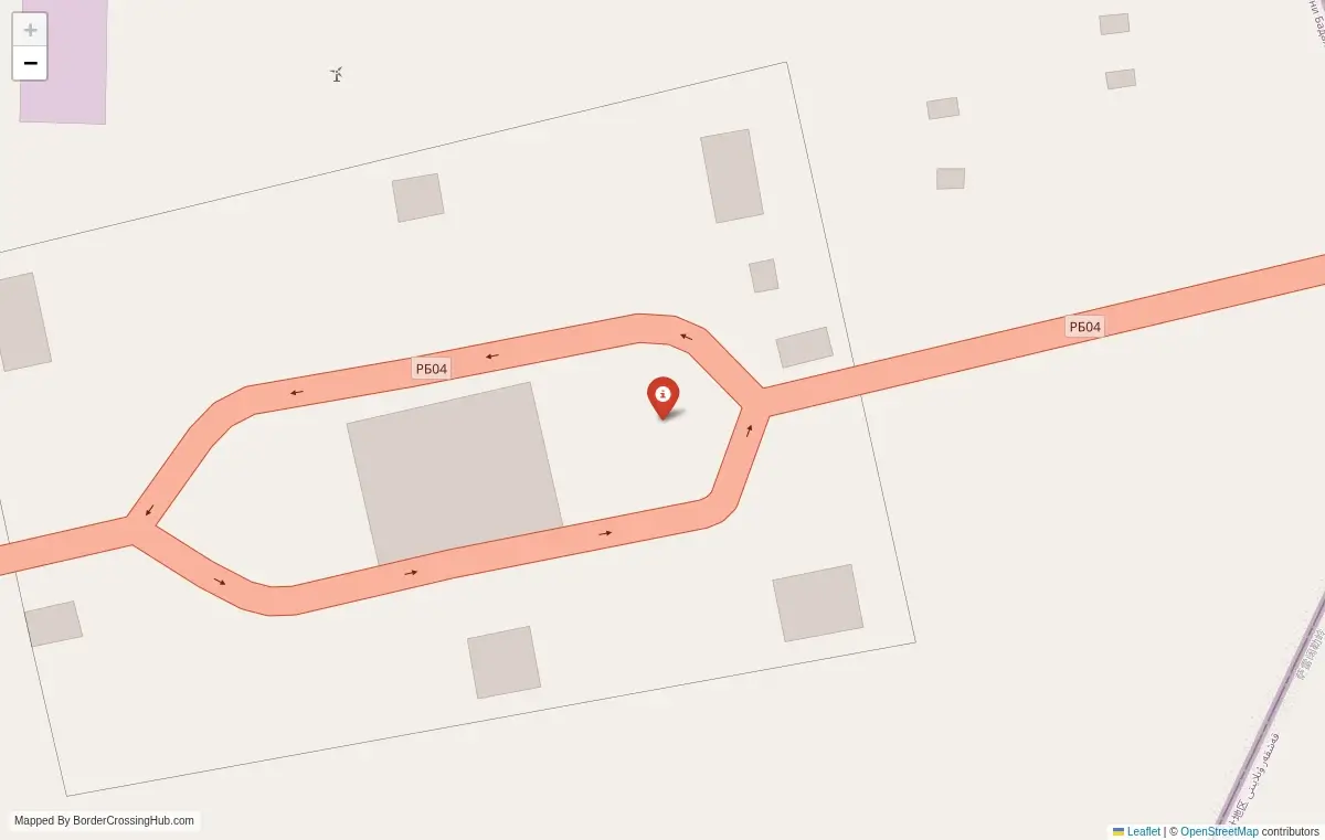 Map overview of border crossings