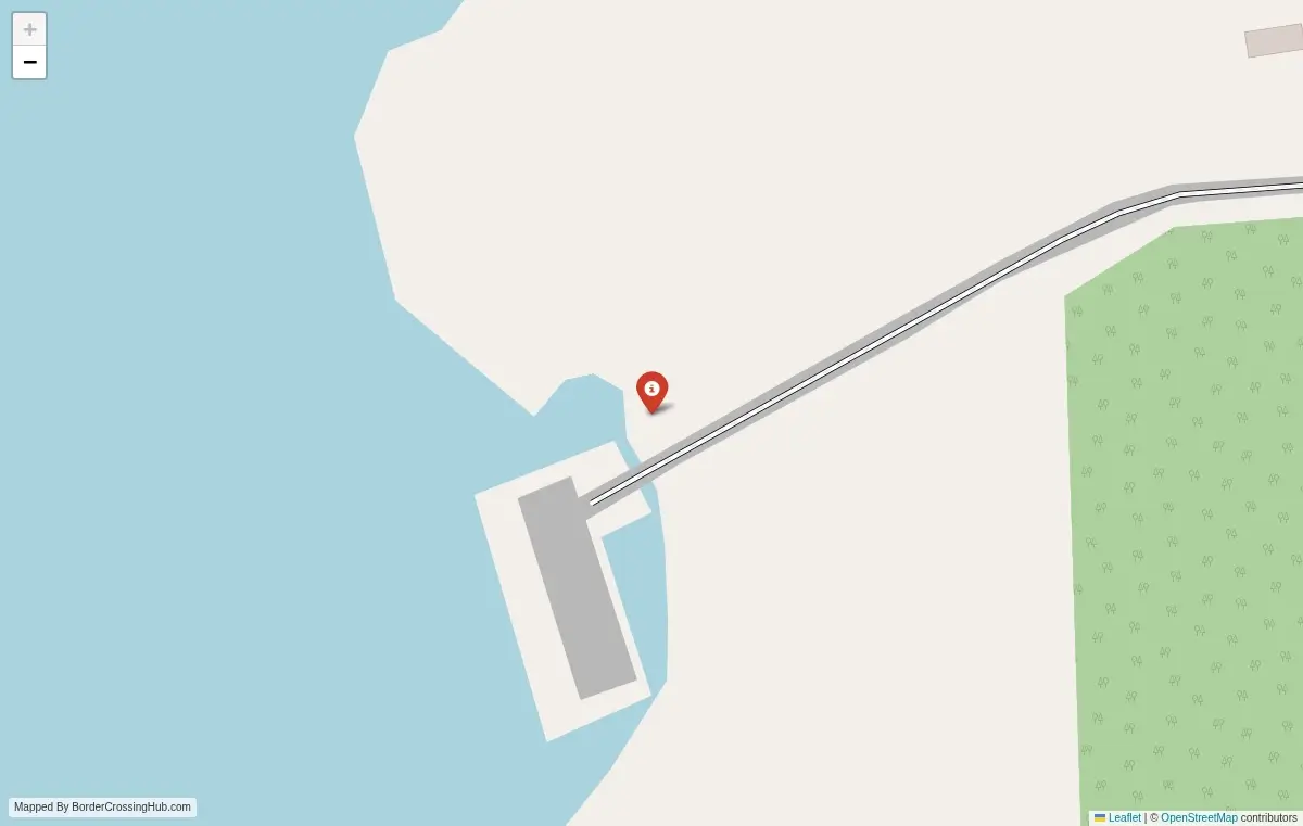 Map overview of border crossings