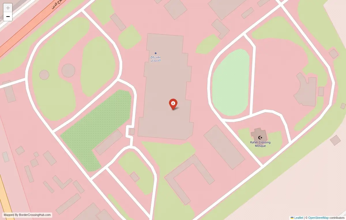 Map overview of border crossings