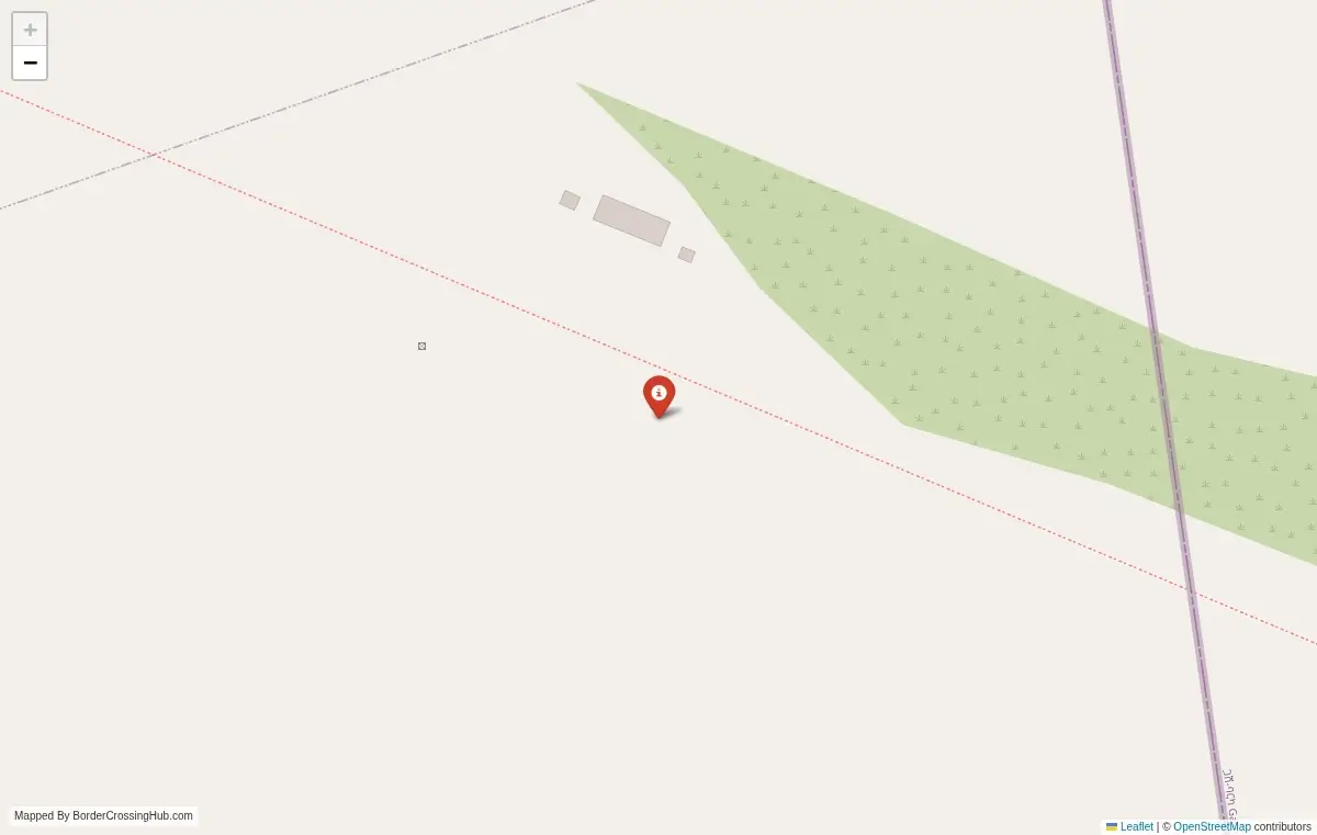 Map overview of border crossings