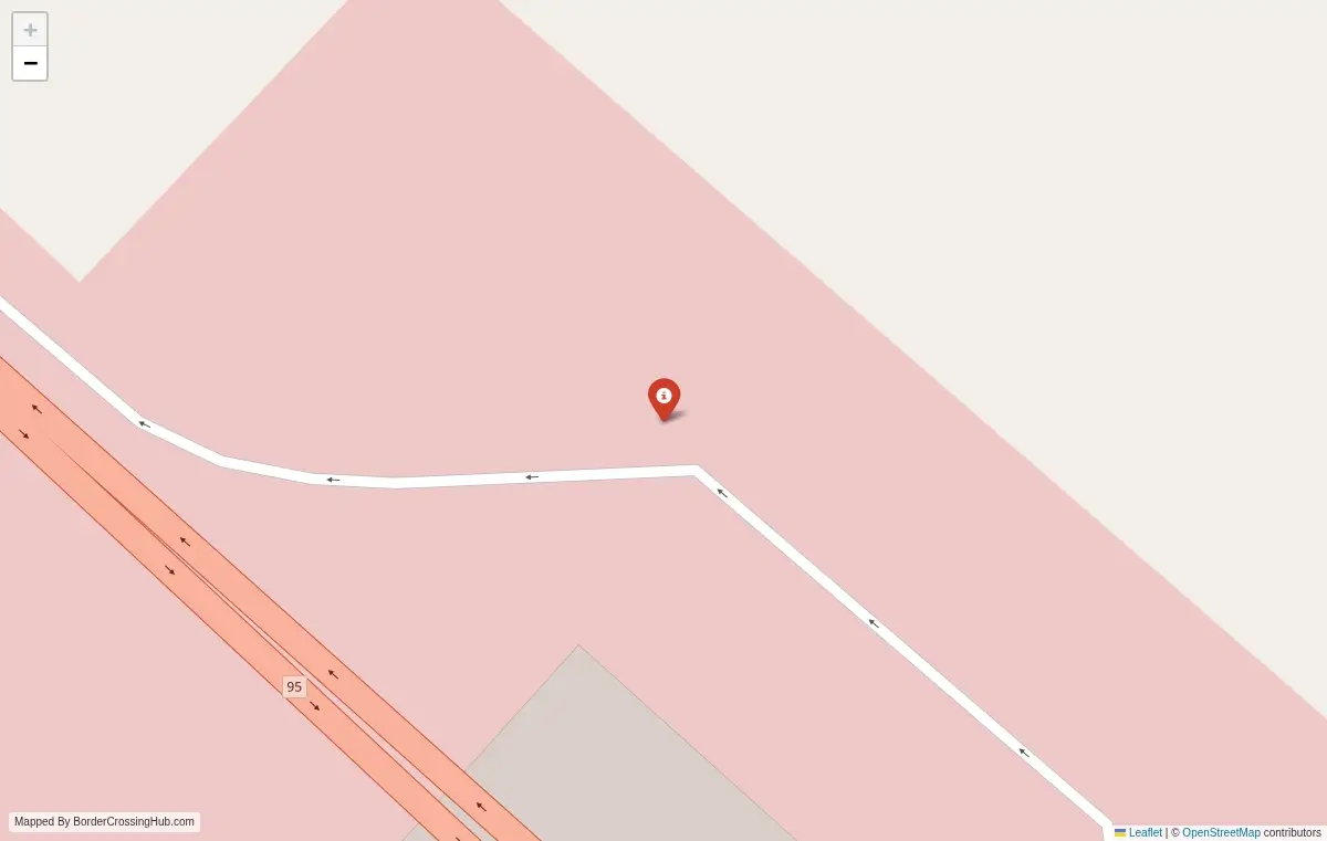 Map overview of border crossings