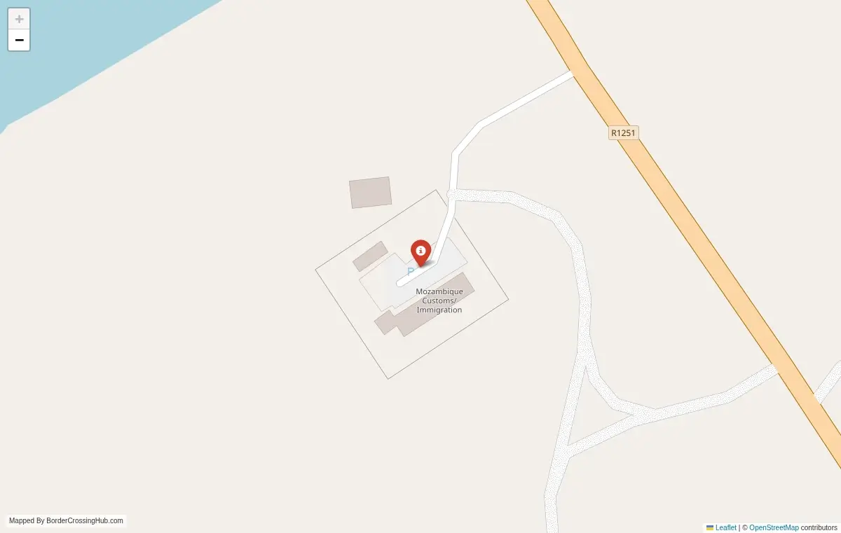 Map overview of border crossings