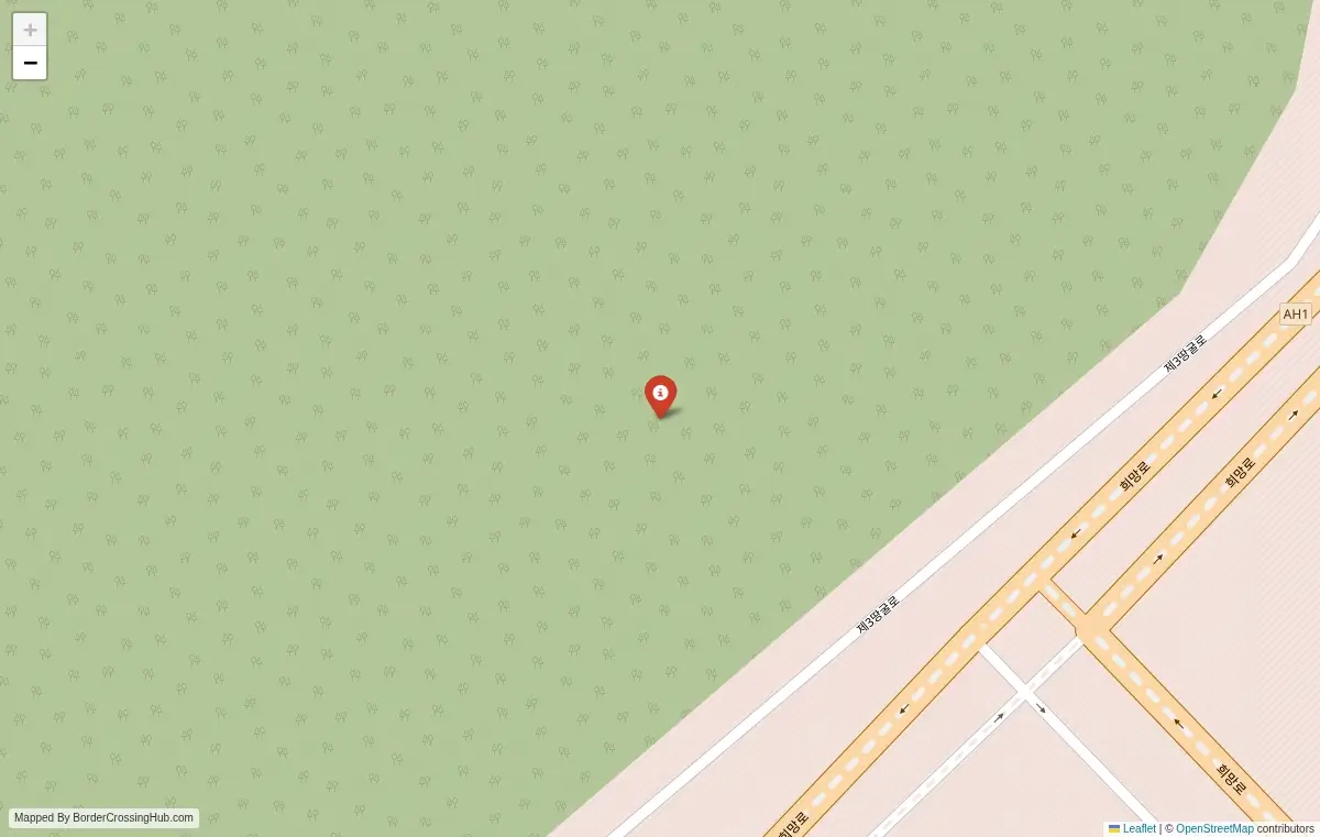 Map overview of border crossings
