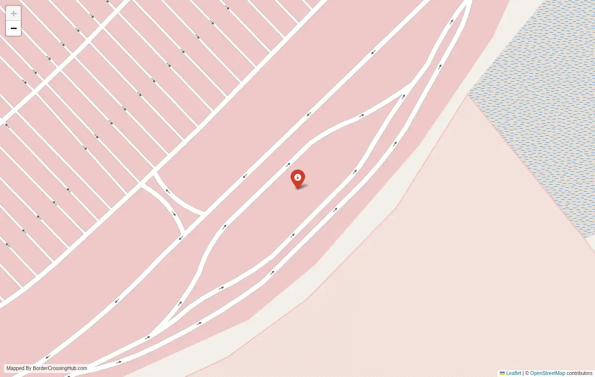 Map overview of border crossings