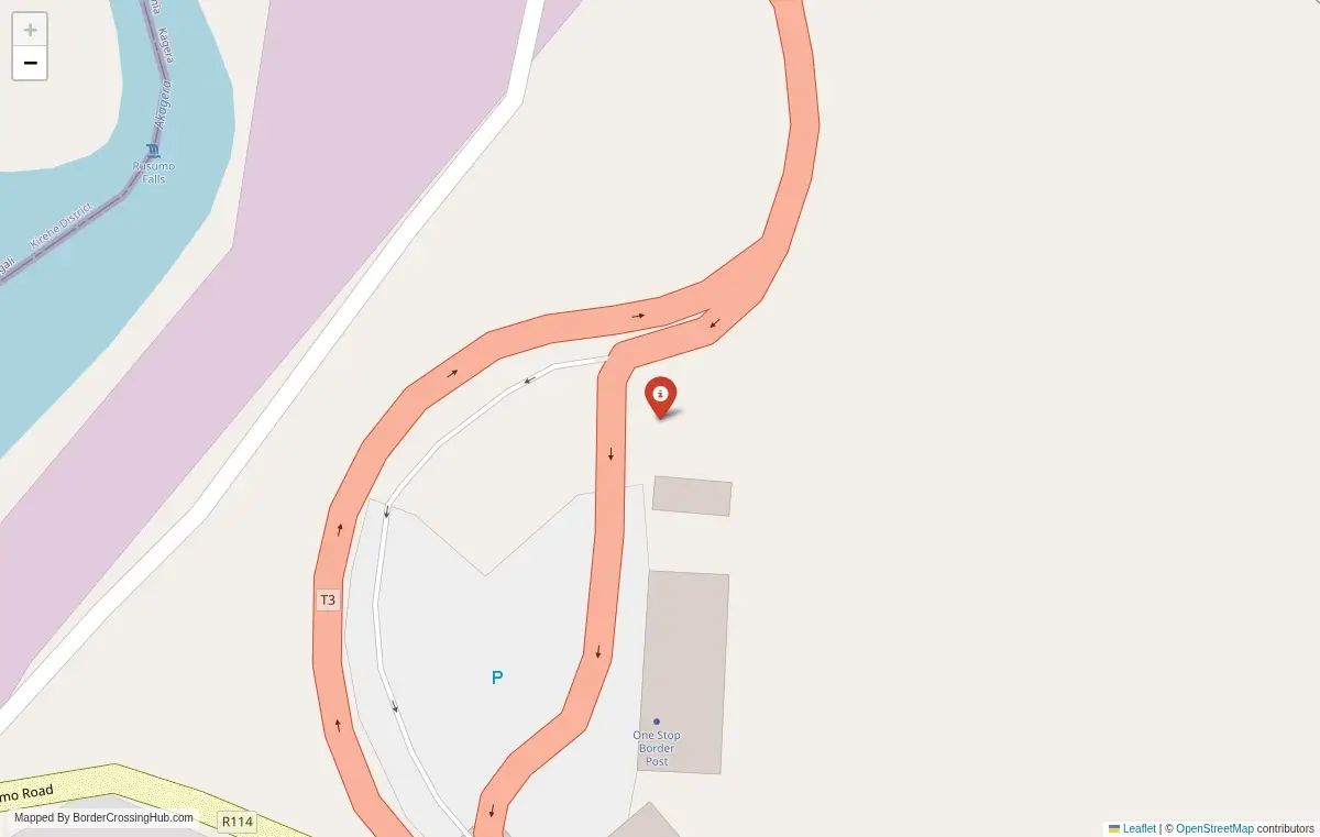 Map overview of border crossings