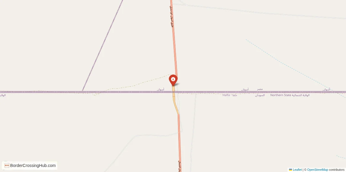 Map of the Argeen – Arqin crossing