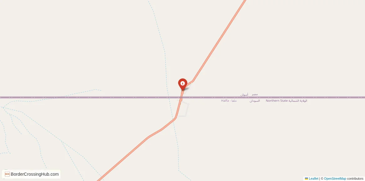 Map of the Ashkeit – Qustul crossing